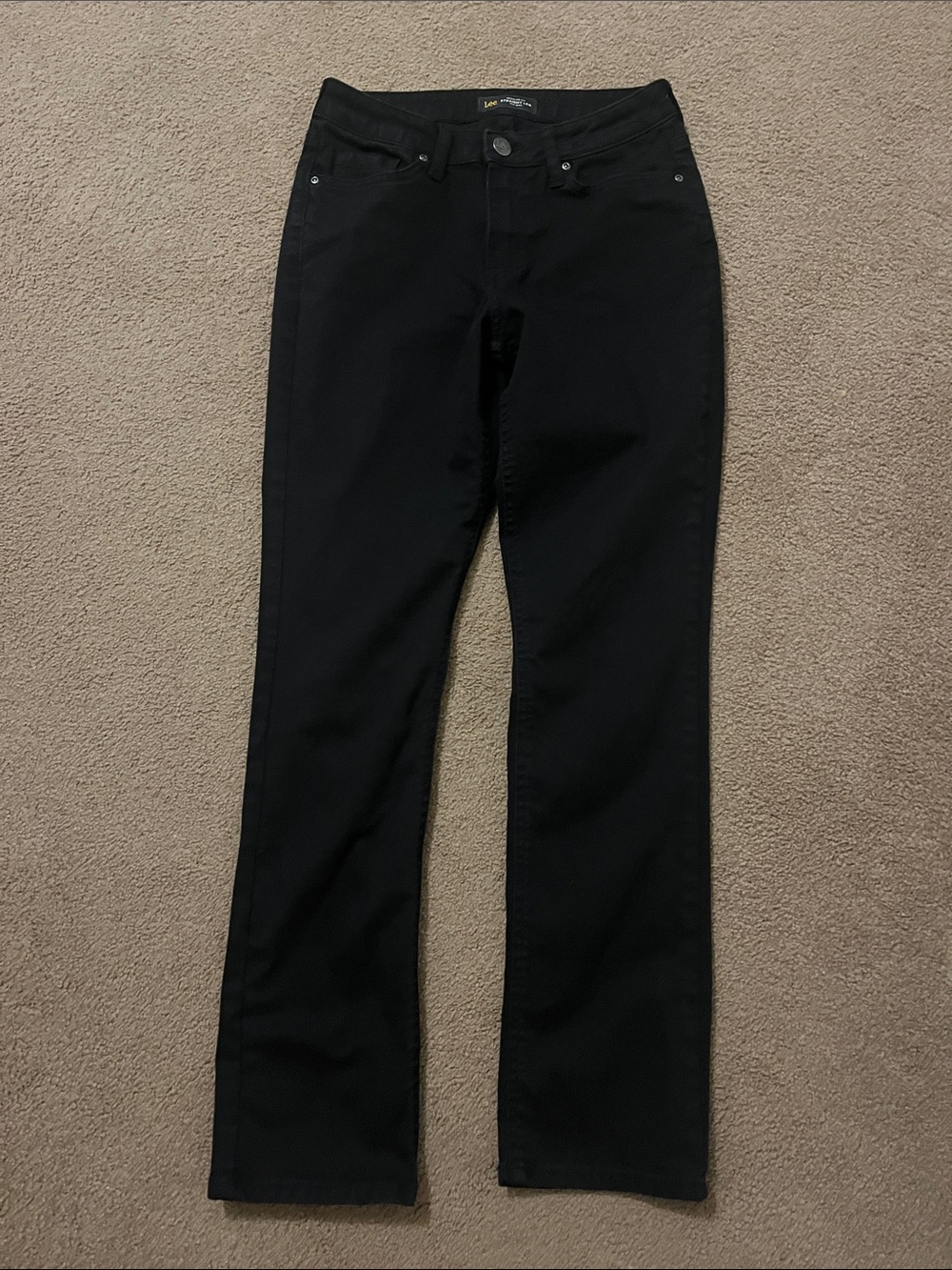 Lee Women's Black Straight-Leg Jeans